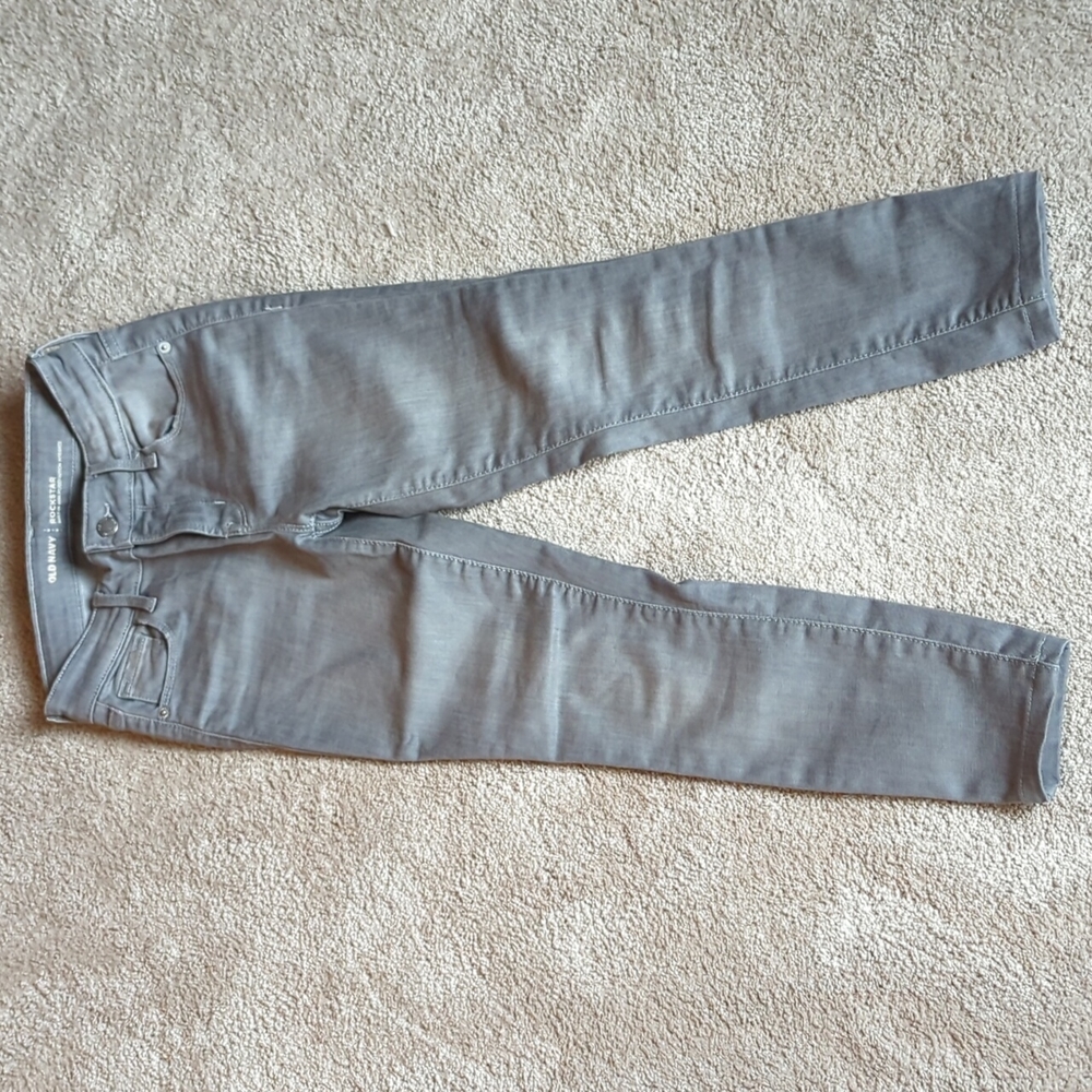 Rockstar 0 petite gray jeans